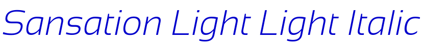 Sansation Light Light Italic шрифт